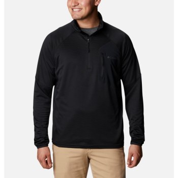 Columbia Muške Jakne - Single Canyon Half Zip Fleece Crne | HOUE-41293